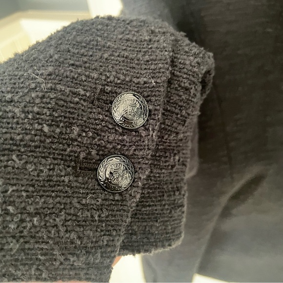 L'AGENCE Chamberlain Blazer Black Tweed  Size 16 Workwear Jacket Business NWT - Picture 9 of 11